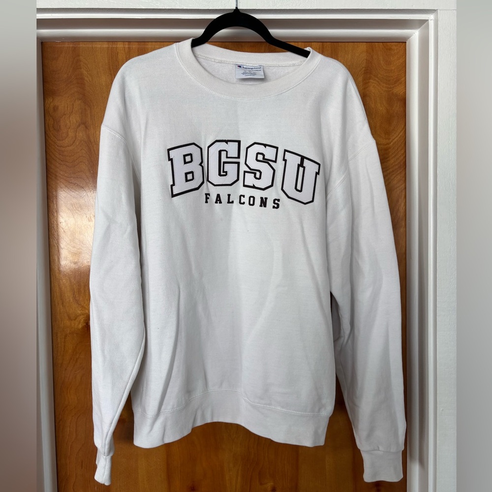 Champion White Athletic BGSU Falcons Sweatshirt